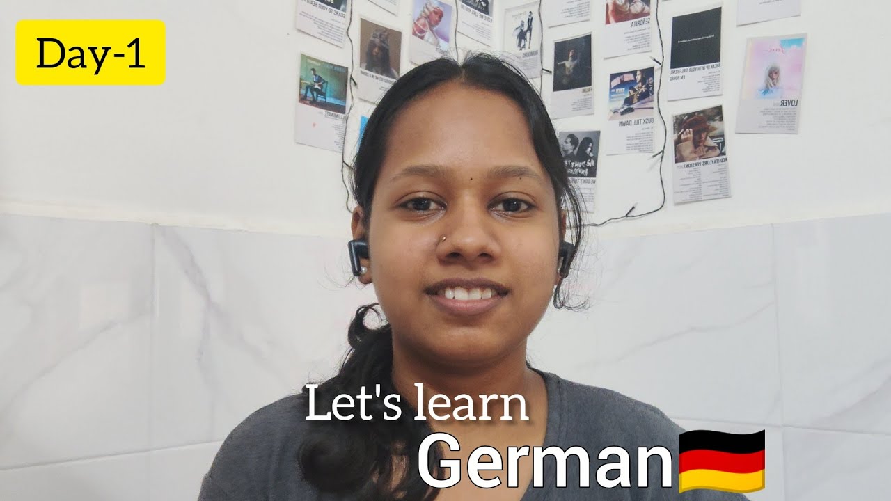 Learn German 🇩🇪 With Me Day 1| Dreamchaser Nandini |