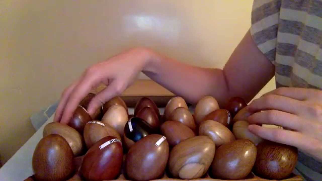 Oeufs en bois - Show and Tell - Binaural ASMR FR