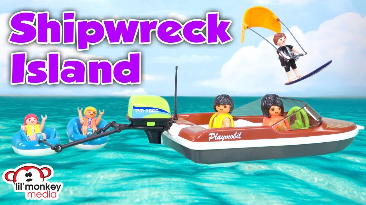 Ricardo Family 😎 DAY 4-Adventure Island Family Vacation - Kiteboarding to Shipwreck Island! 🏝