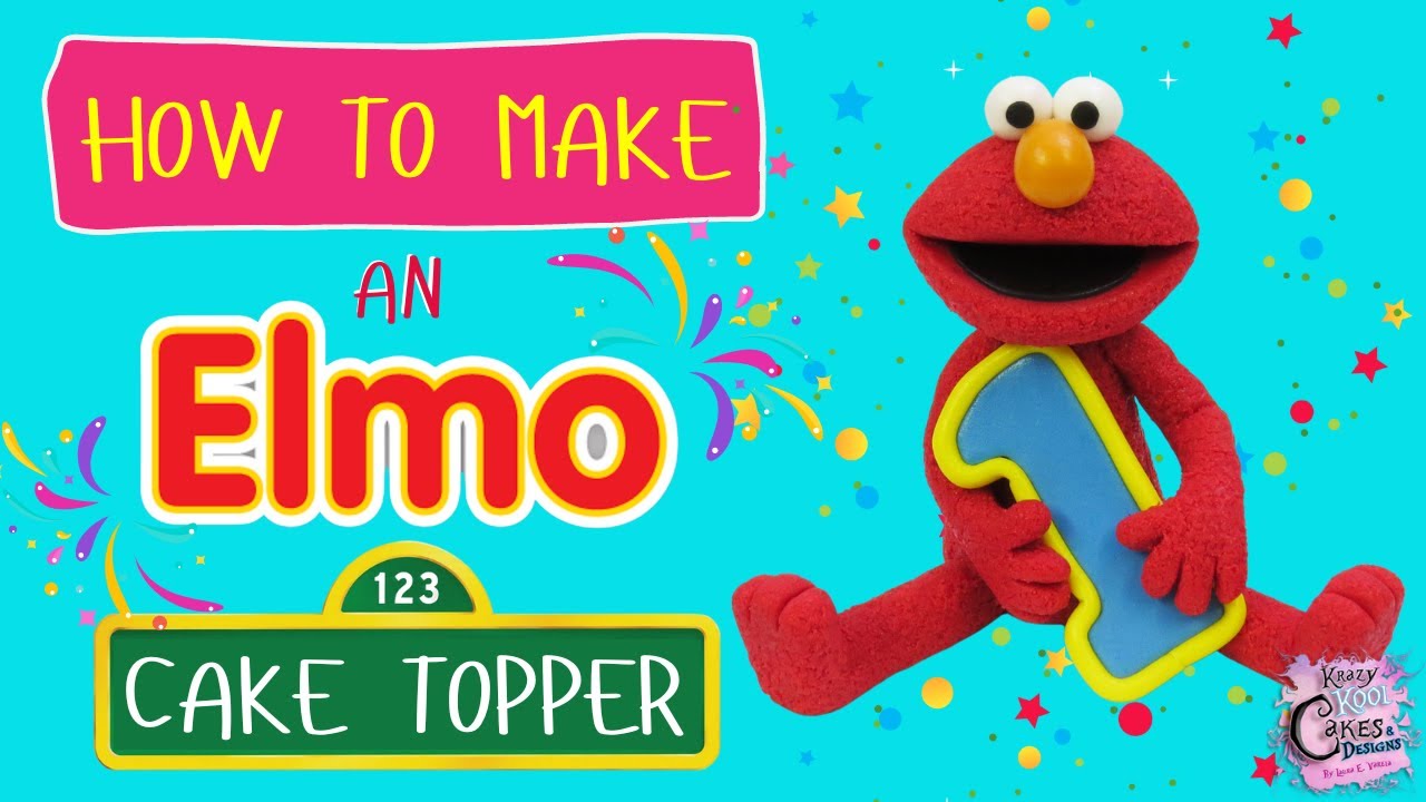 How To Make An Elmo Cake Topper With Krazy Kool Cakes!