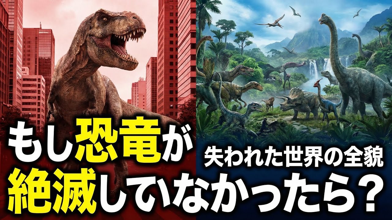 もしも恐竜が絶滅していなかったら？失われた世界の全貌