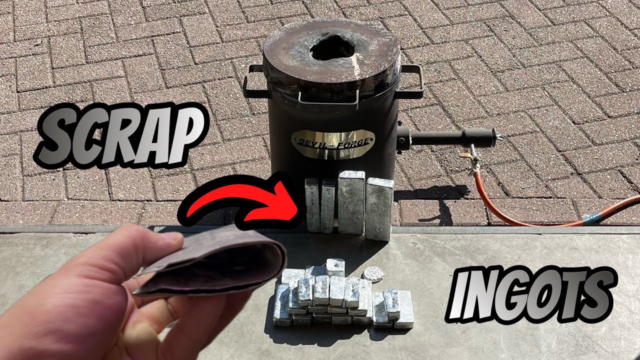 Turning Scrap Zinc Gutters Into Pure Metal Bars