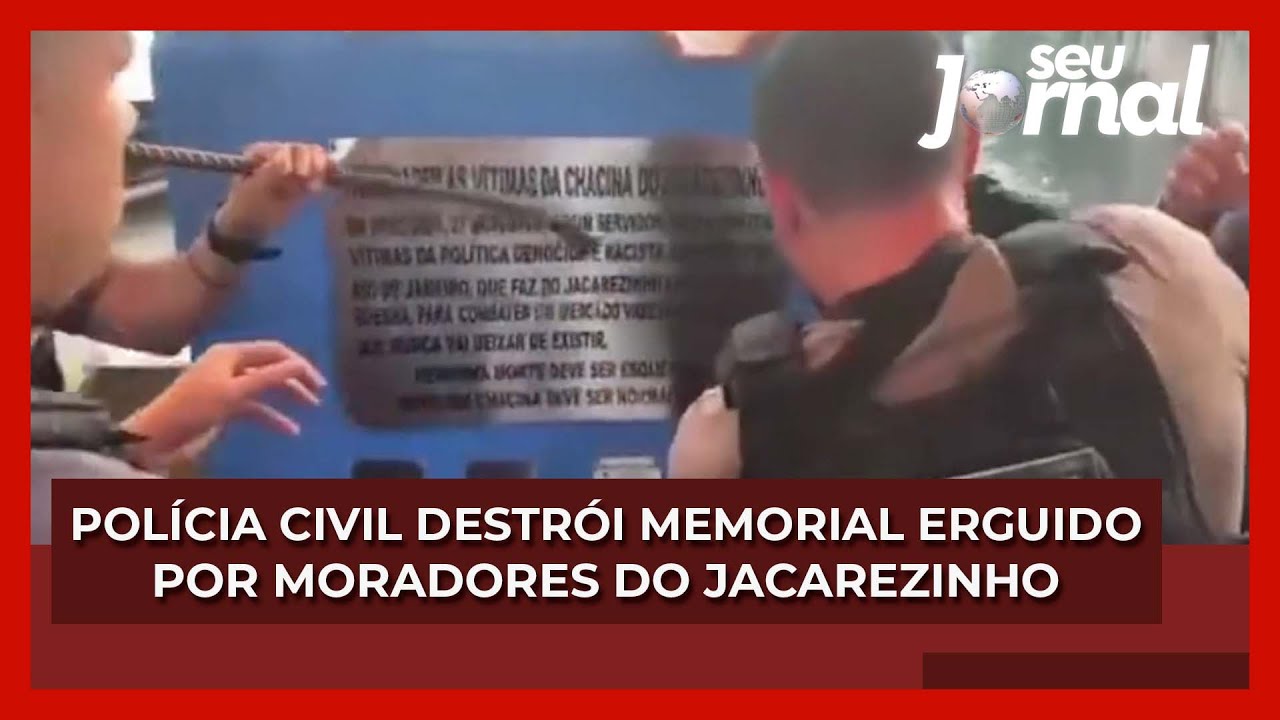 Pol&iacute;cia Civil do Rio destr&oacute;i memorial erguido por moradores do Jacarezinho