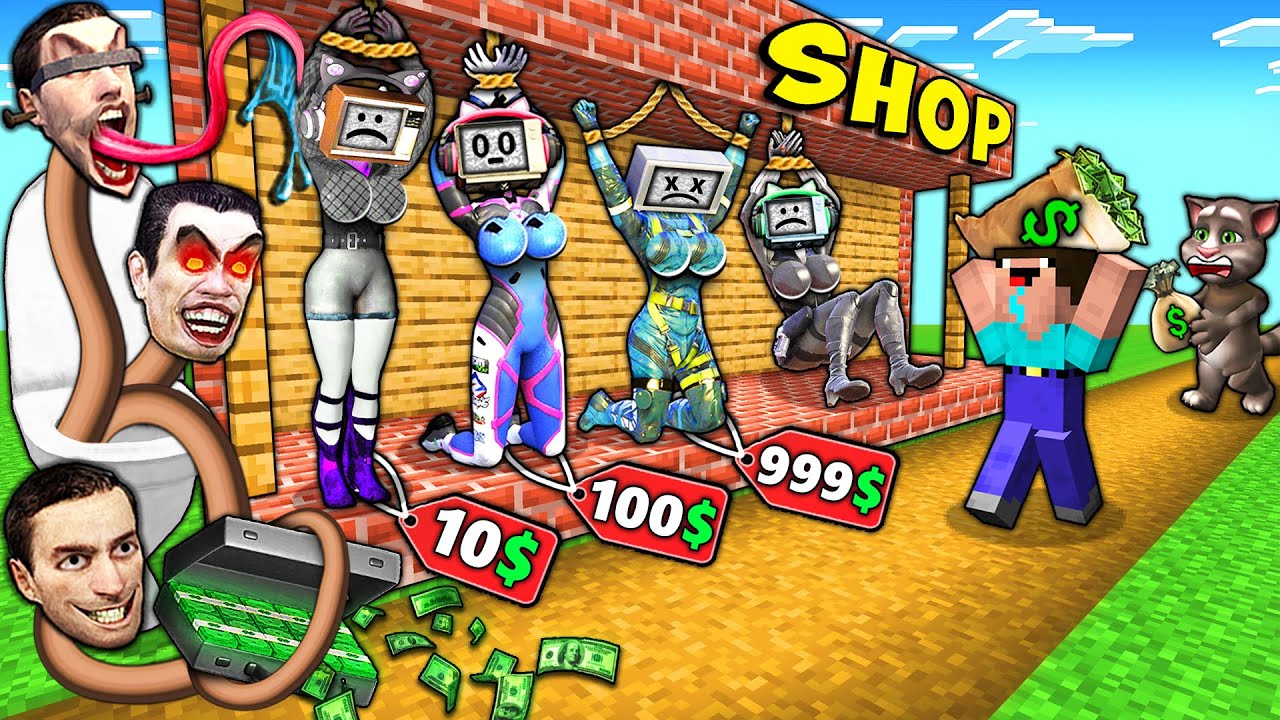 CHOOSE which TV WOMAN to SAVE in SECRET SHOP of SKIBIDI TOILET in MINECRAFT animation