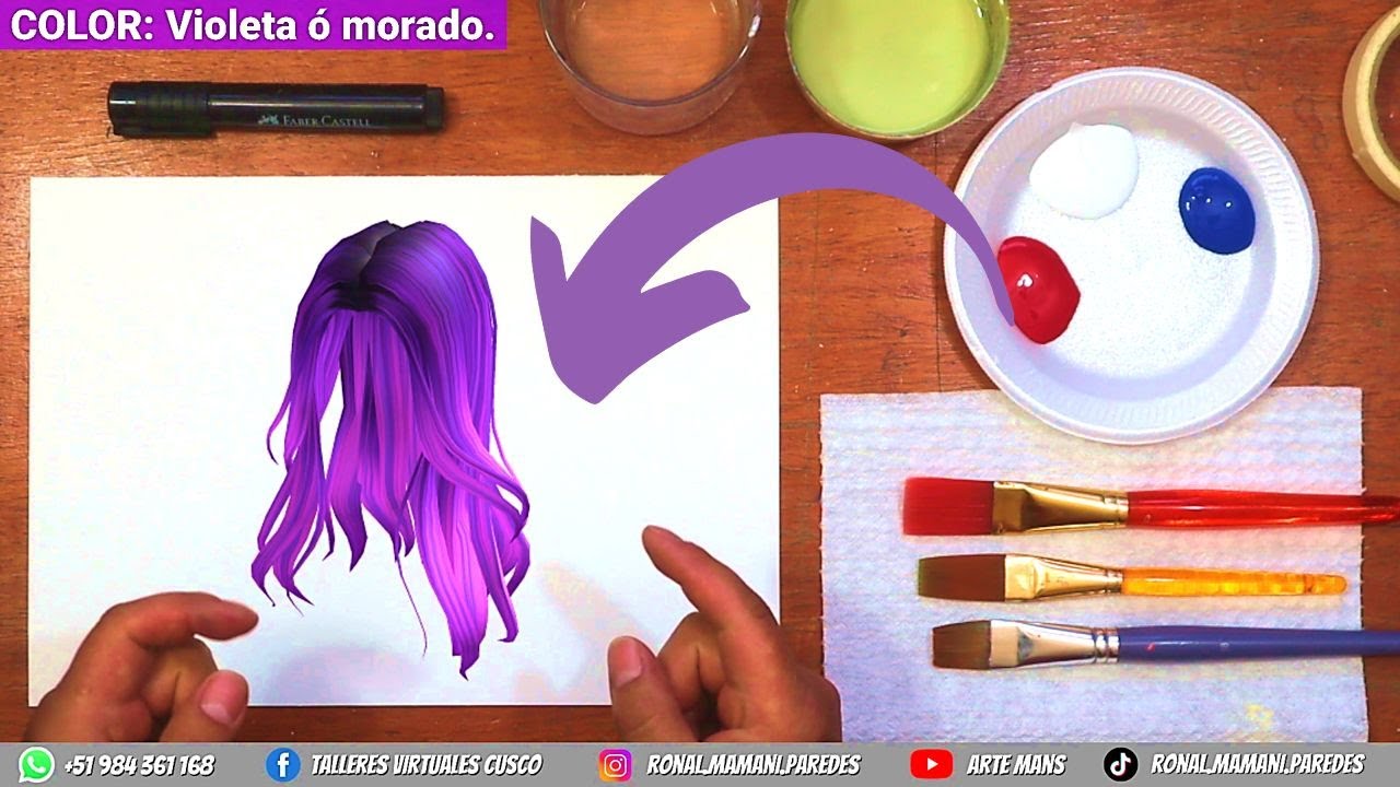 Cómo mezclar el color 𝘃𝗶𝗼𝗹𝗲𝘁𝗮 ó 𝗺𝗼𝗿𝗮𝗱𝗼 - CreAprendiendo.