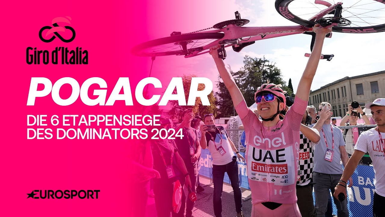 Tadej Pogacar dominiert Giro d'Italia 2024 | Alle 6 Etappensiege des Slowenen