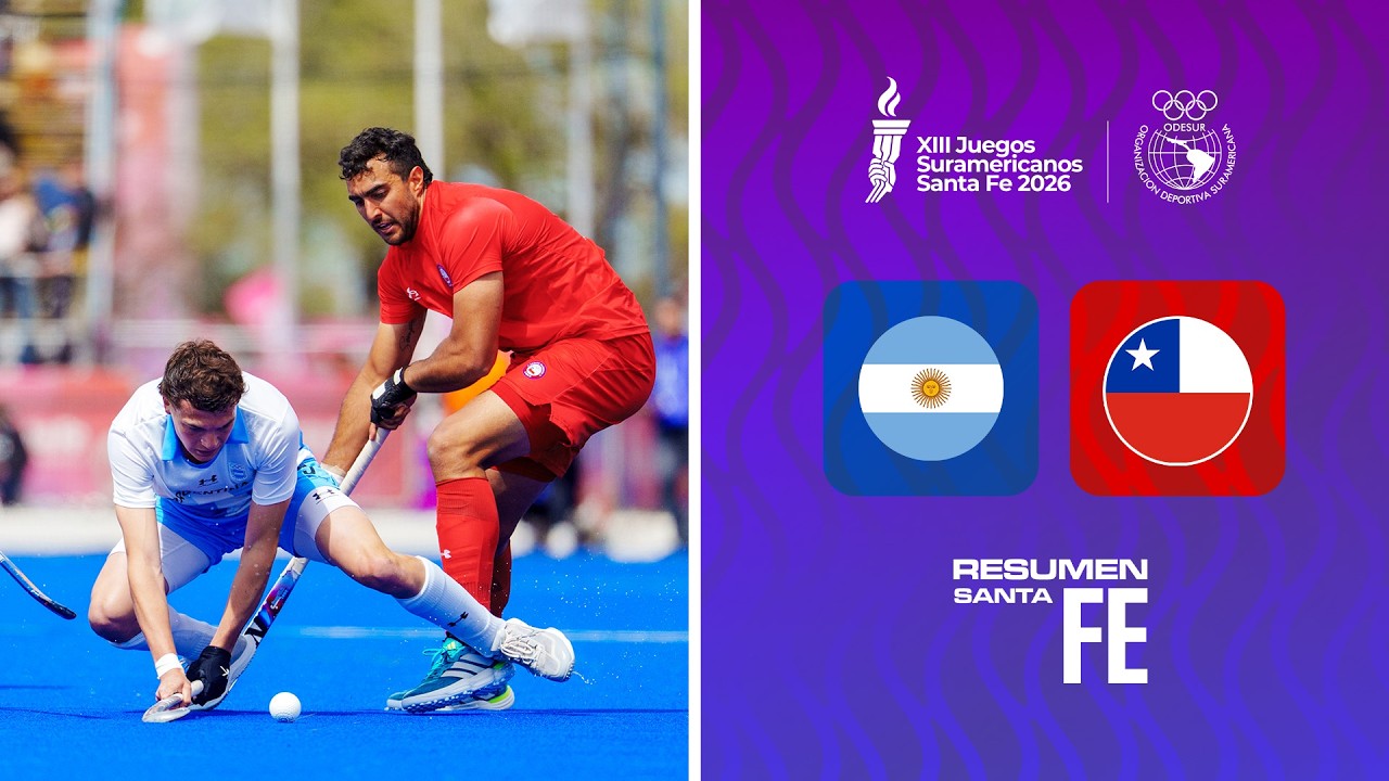 🏑Resumen Santa Fe: Argentina vs Chile - Final Hockey C&eacute;sped Masc. Juegos Suramericanos 2026