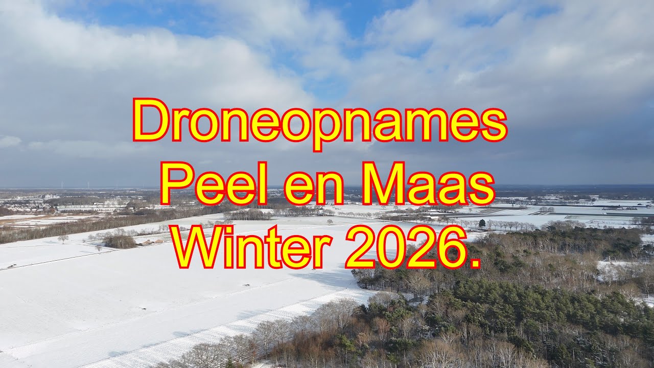 Droneopnames Peel en Maas. Winter 2026