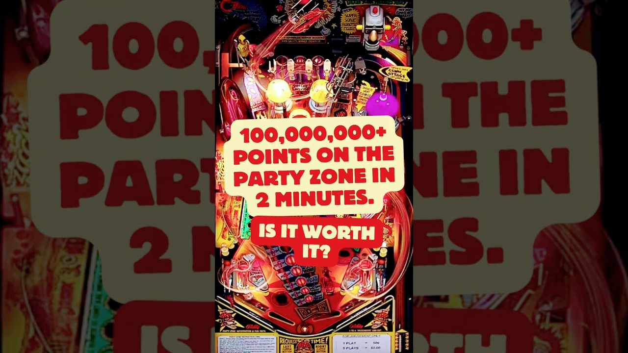 Scoring 100,000,000+ on The Party Zone Pinball in 2 Minutes