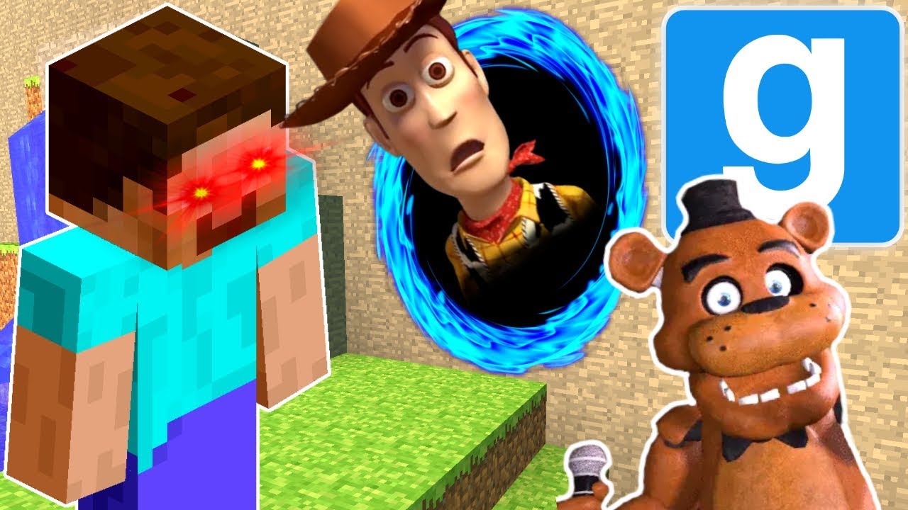 WE FOUND A PORTAL TO MINECRAFT IN GMOD! | Multiplayer Garry's Mod Gameplay