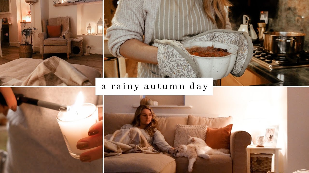 A Rainy Autumn Day | rainy autumn drive, chill con carne & a warm cosy evening in my cottage