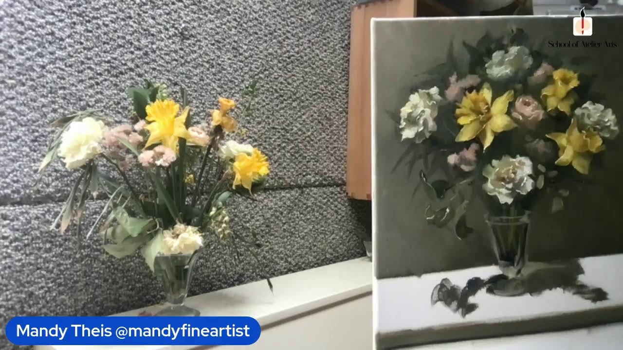Painting Flowers in Oil Part 2