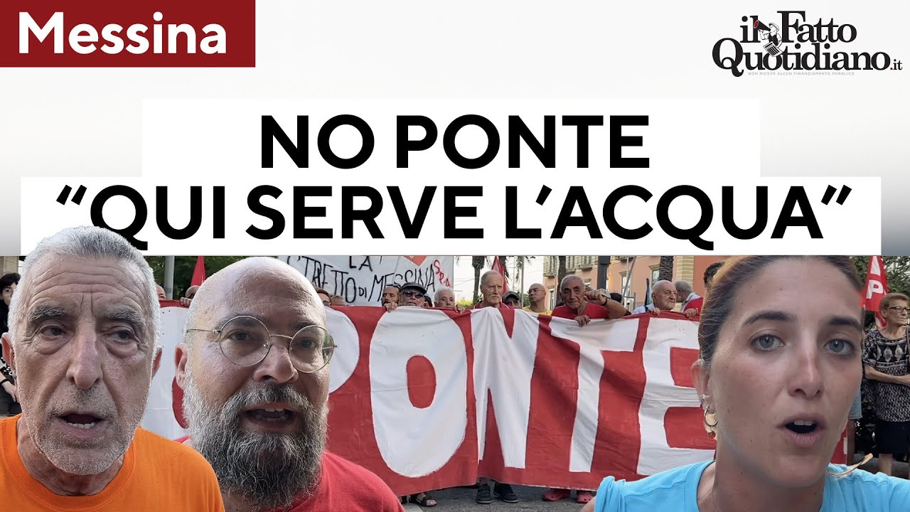 No Ponte, Messina contro l'opera inutile: 