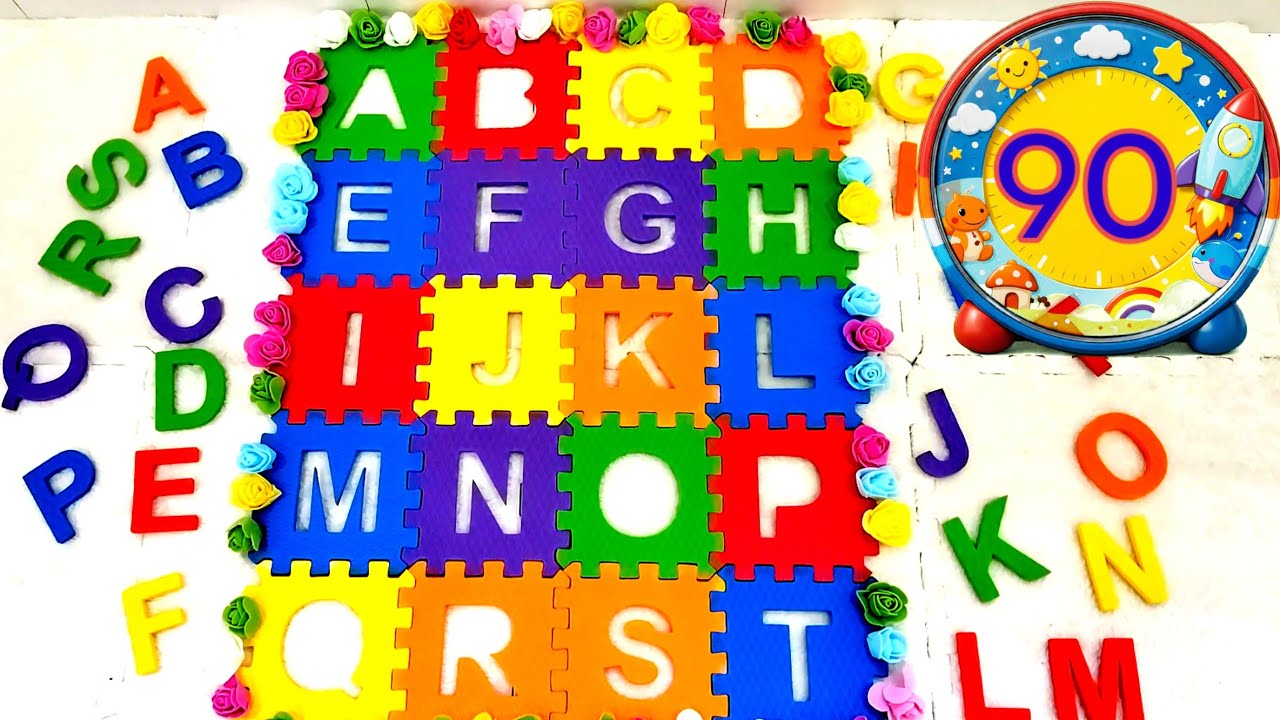 90 SECOND ABC CHALLENGE! 😱 Can You Finish alphabet A to Z on time ⏰ | ABCD & A for Apple 🍎 alphabets