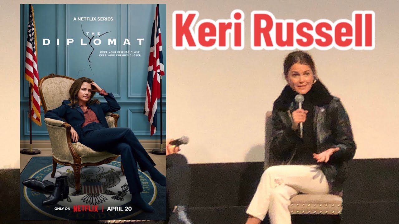 KERI RUSSELL in New York at the screening of her new Netflix series THE DIPLOMAT
