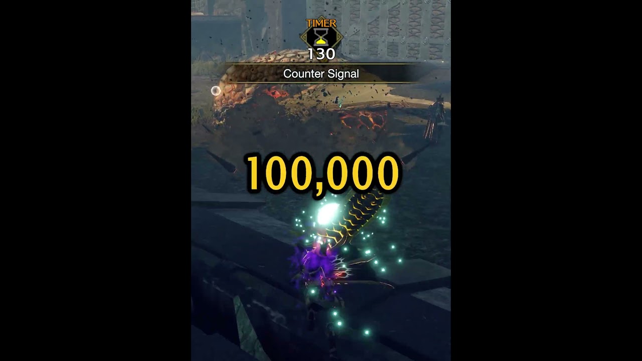 100,000 Damage in Monster Hunter