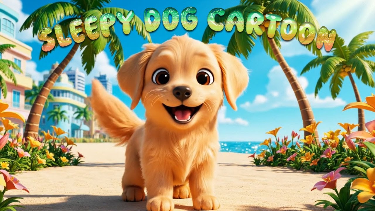 Мультфильм для расслабления собак 🎶 Цвета, которые видят собаки | Приключения собак на пляже Майами