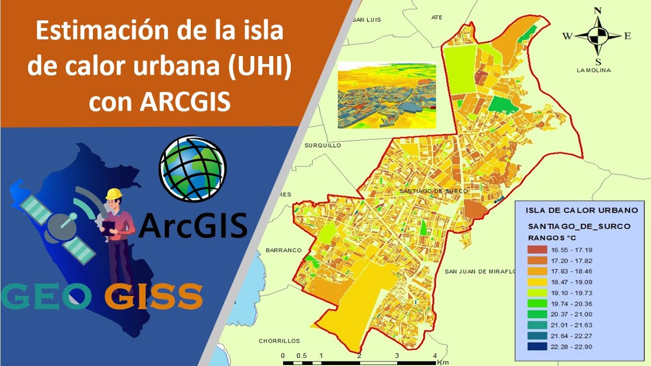 Estimación de la isla de calor urbana (UHI) con LANDSAT 8 y ARCGIS - PARTE 2