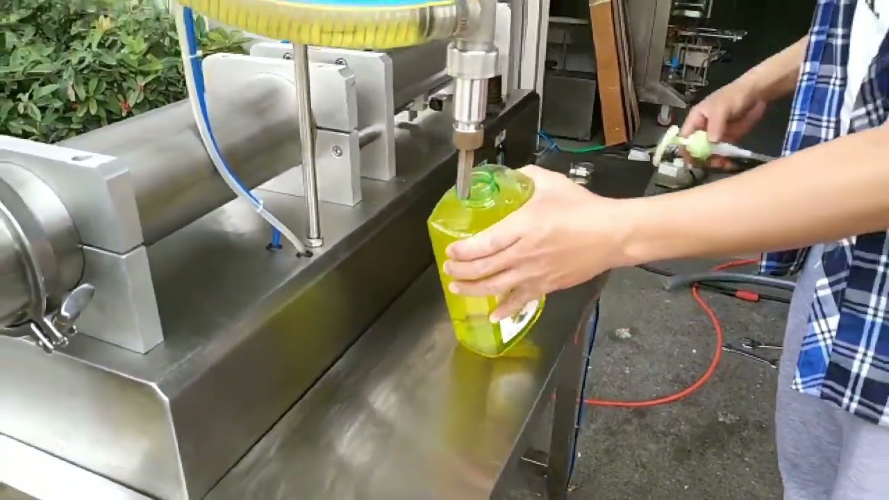 5L pneumatic filling machine semi automatic piston filler