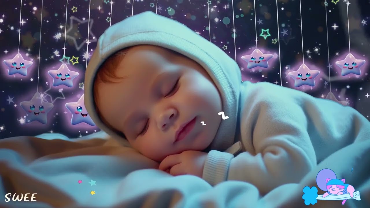 Instant Calm Baby 💕 Sleep in 3 Minutes 🌙 Baby Sleep Music 🎵 Mozart & Brahms