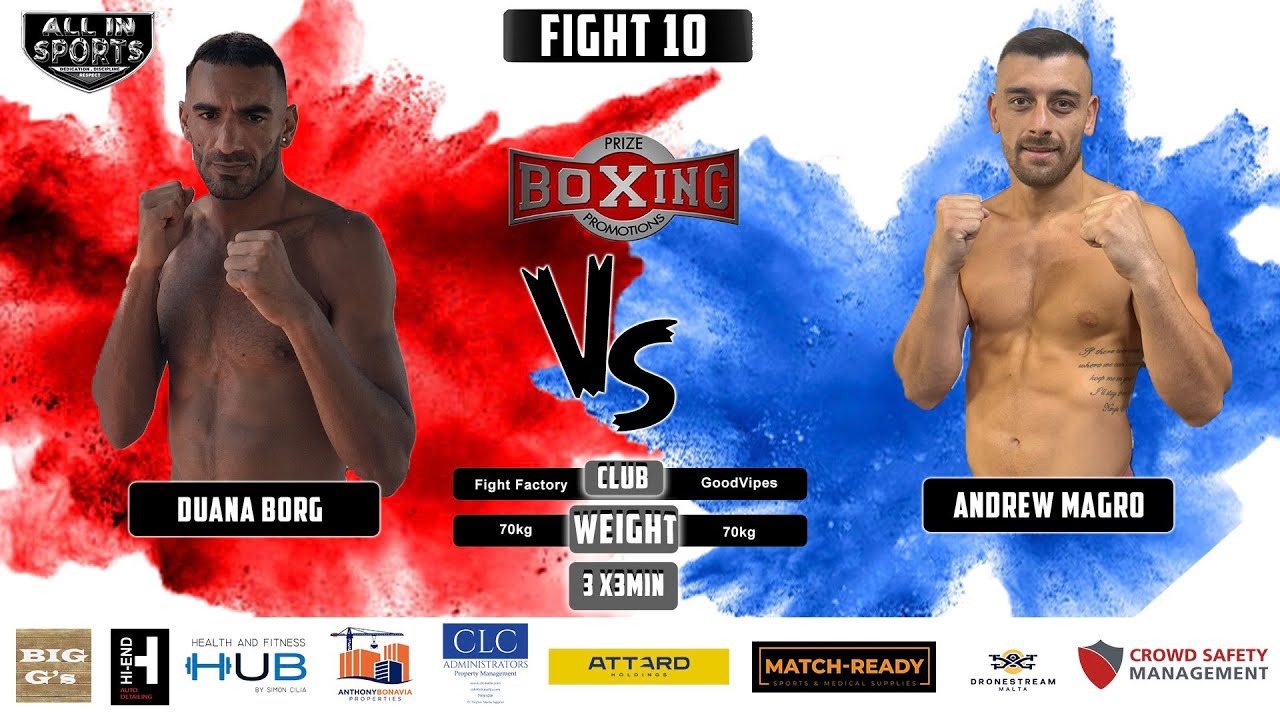 BOXING MALTA DUANE BORG VS ANDREW MAGRO