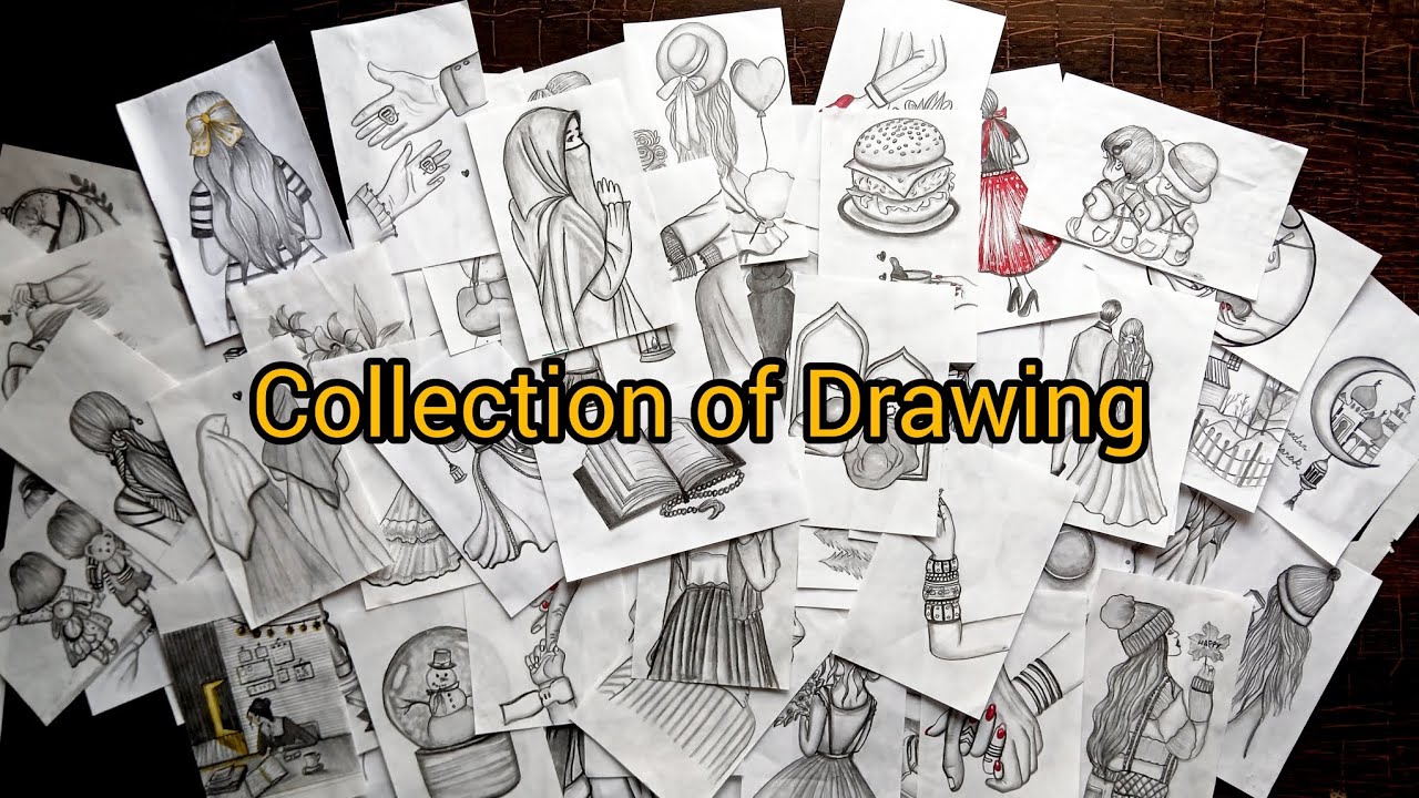 Collection of Drawing || New Year video || Vlog || Lifestyle 