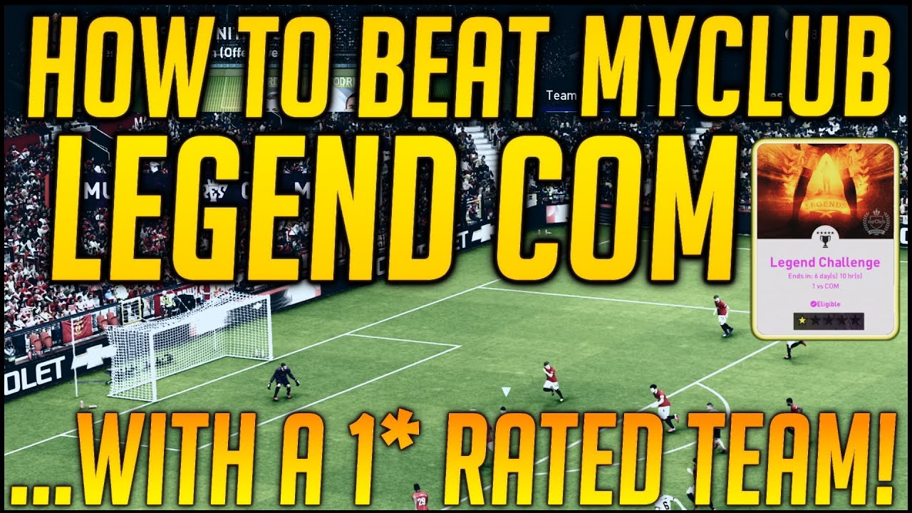 PES 2020 | HOW TO BEAT MYCLUB LEGEND COM CHALLENGE WITH A ONE STAR TEAM!