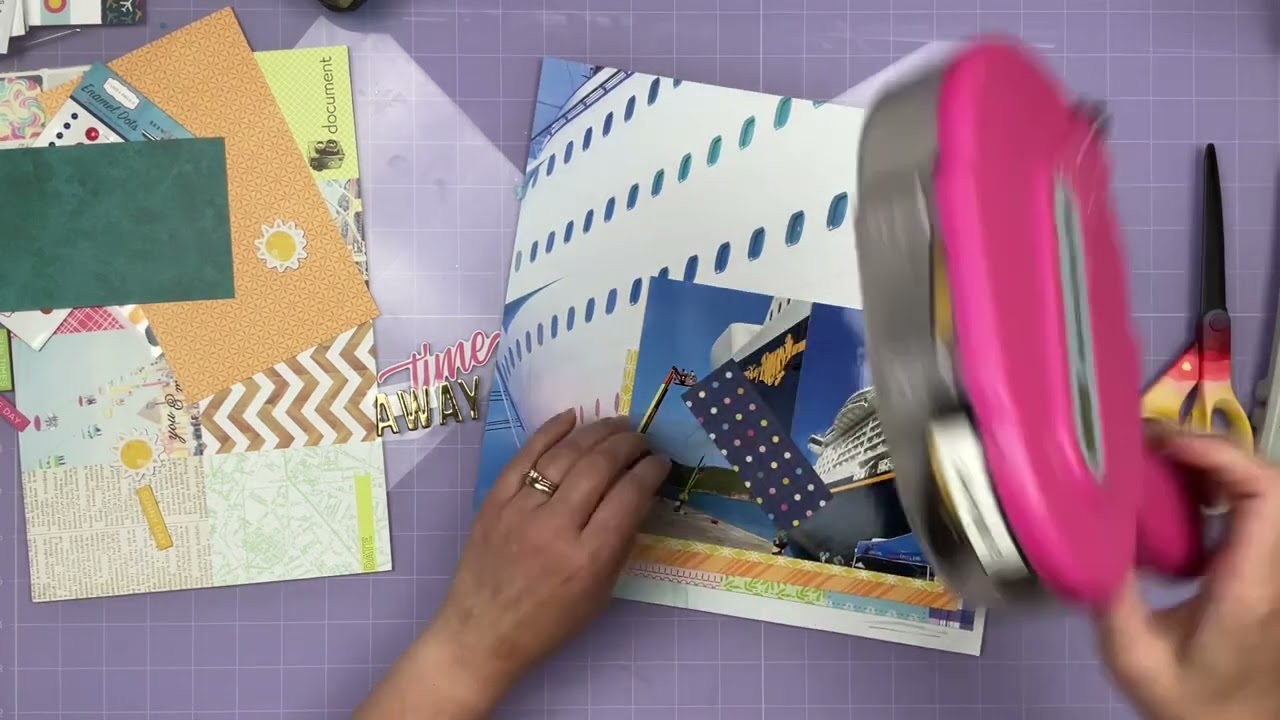Scrapbook Process: Away // Using Realistic Paper