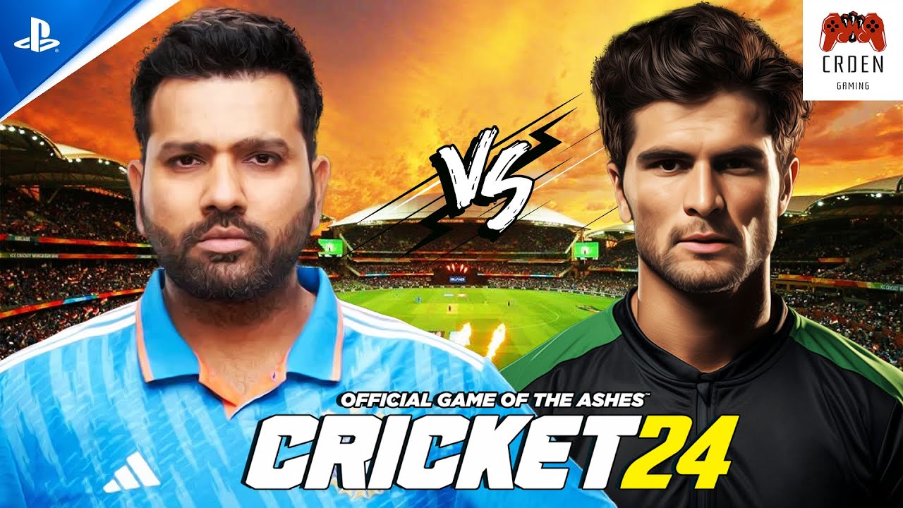CRICKET 24 | INDIA VS PAKISTAN REAL PLAYER FACES | FULL MATCH | PS5 | CRDen Gaming