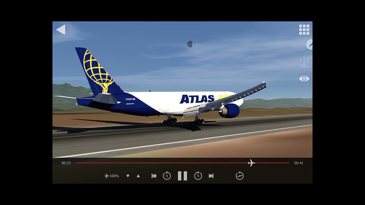 Atlas Air Cargo 777F landing Tegucigalpa