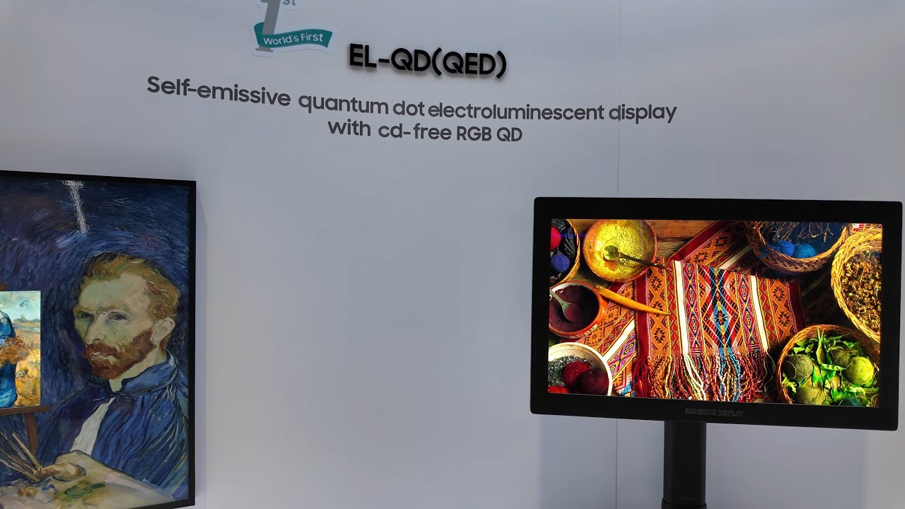 Samsung QD-EL Tour at Display Week 2025 Lenovo Rollable, 4000-nit QD OLED, Polarizer-free OLED, 5K