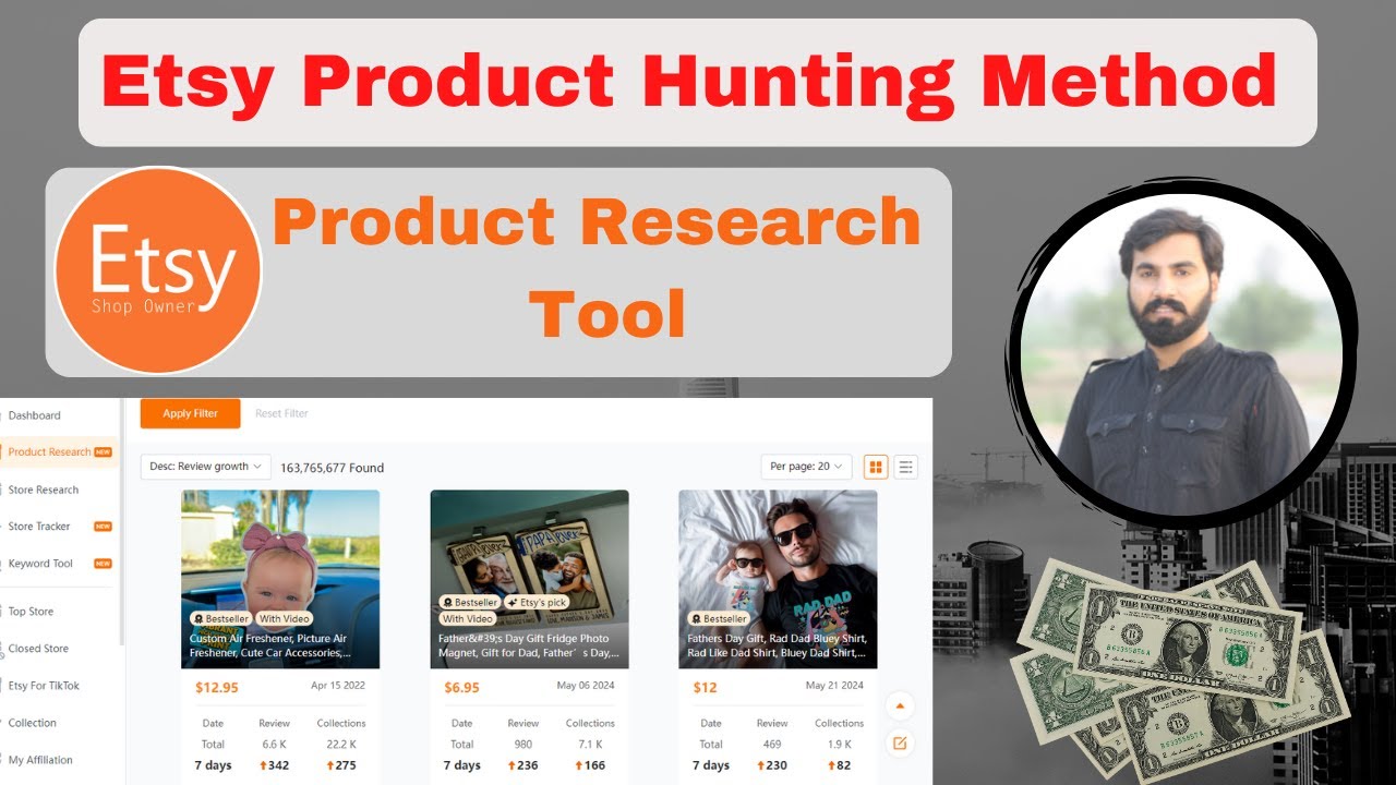 Etsy Product Hunting - Etsy Product Research Tool - Criteria idea - Etsy Product SEO - etsyshop.ai