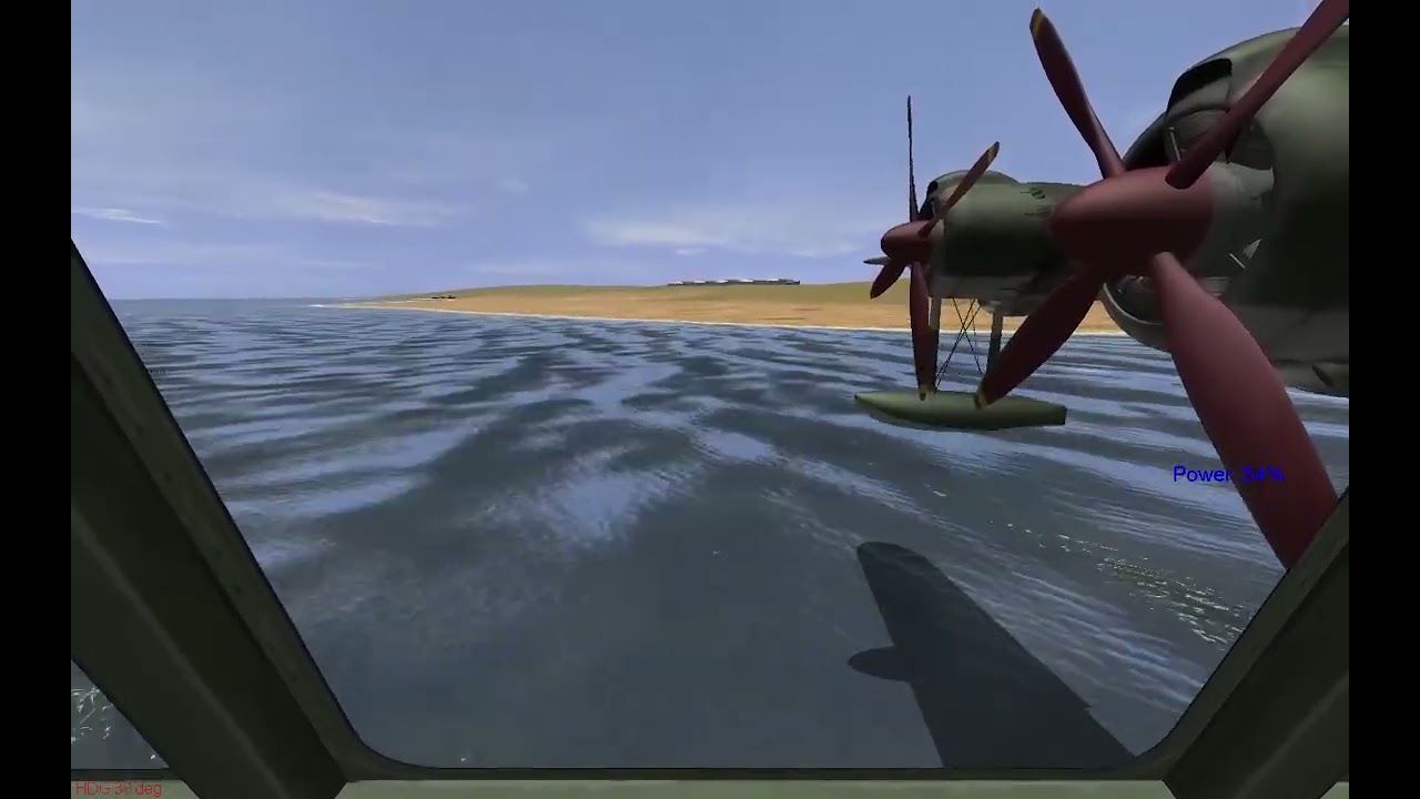 landing Japanese seaplane IL 2 1946