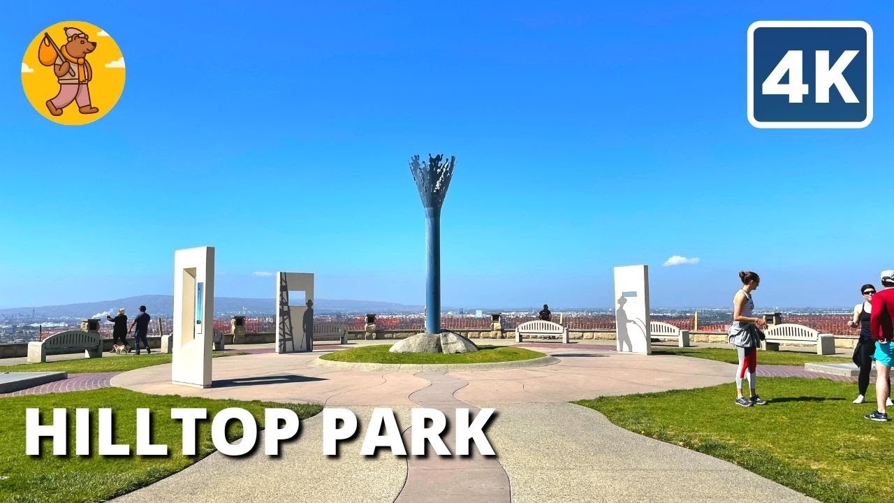 Hilltop Park Walking Tour Signal Hill, CA, Los Angeles County | {4k} 🔊 Binaural Sound