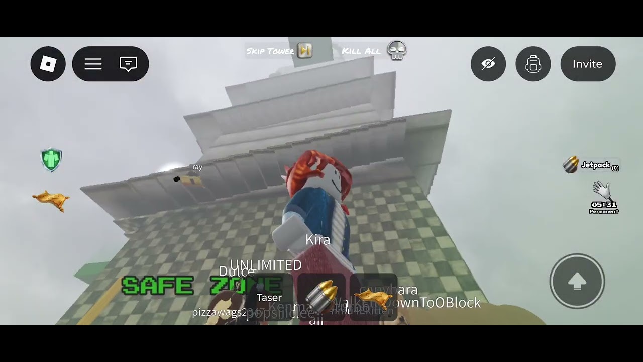 Attempting to climb the Scary snake tower! 