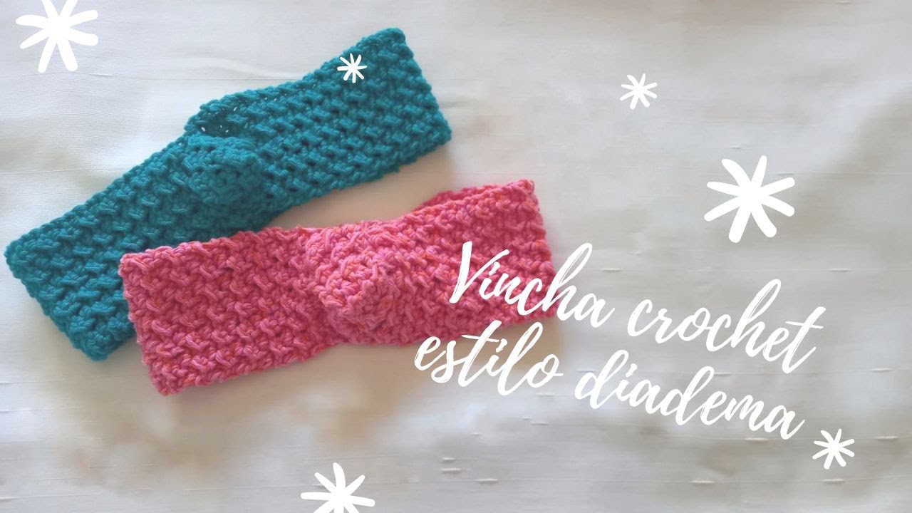 Vincha tejida a crochet - Tutorial diadema tejida - Vincha crochet sin costuras