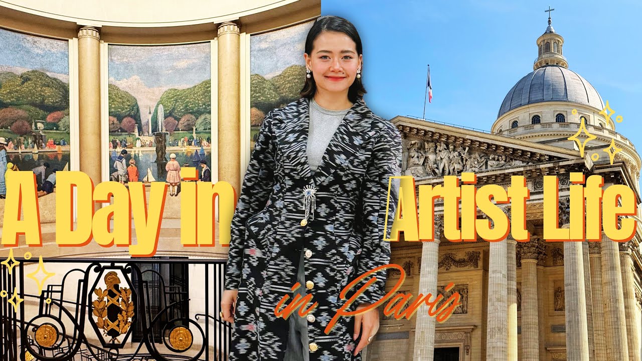 Artist Life in Paris | Myanmar Artist’s Exhibition Near the Panthéon (Ep 8)