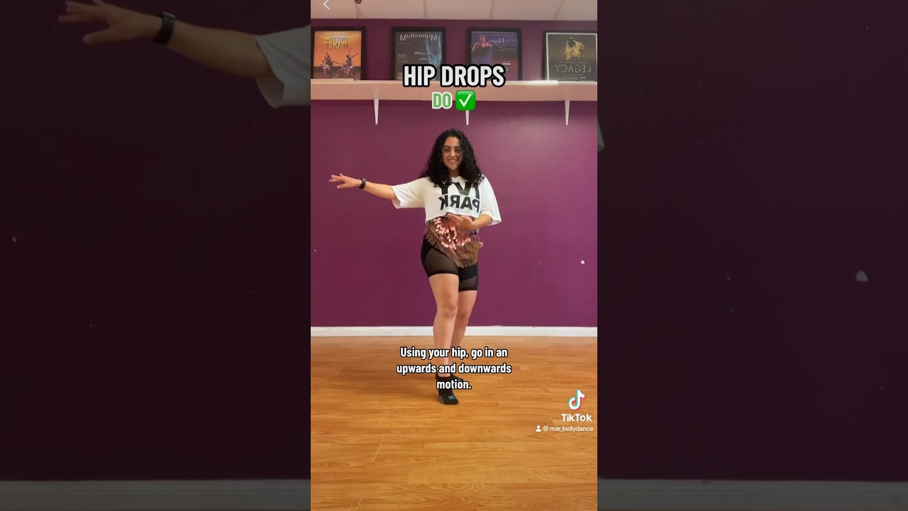 Belly dance tutorial - hip drops! #bellydancetutorial