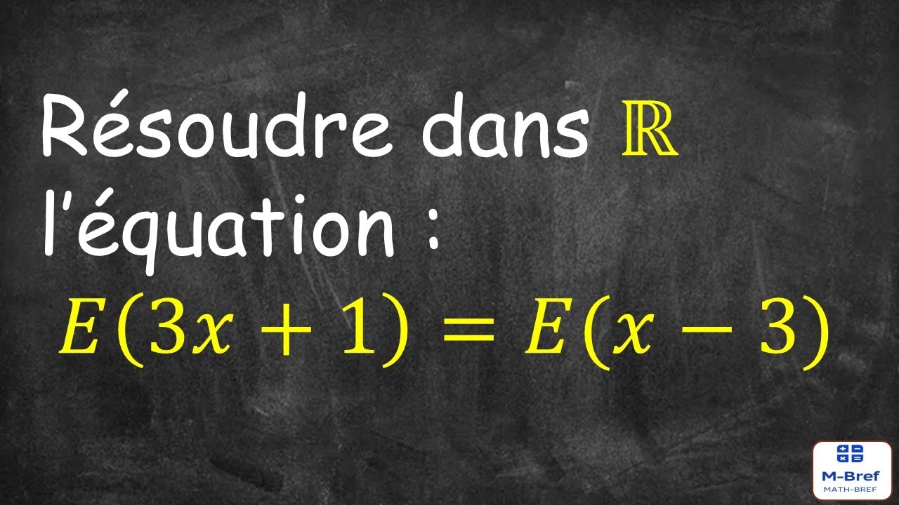 Partie Entière, exercice 4