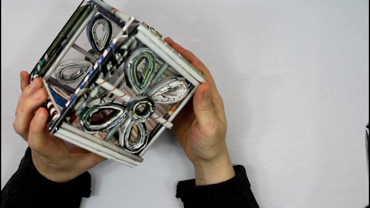 Cesta de papel de revista