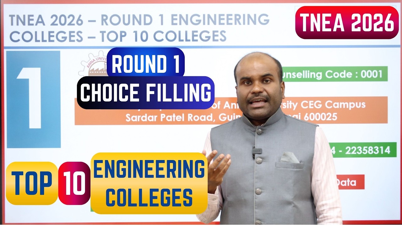 TNEA 2026 | Top 10 Engineering Colleges ✅ Top Student Picks from Last Year