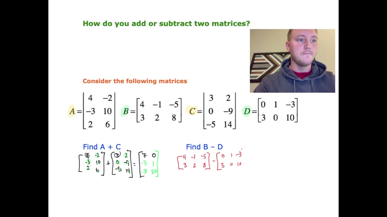 Operations on Matrices