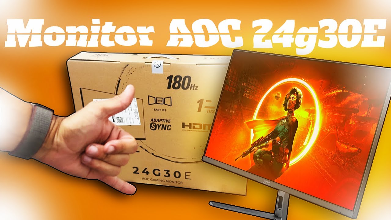 Monitor Gamer TOP e BARATO AOC 24G30E 180hz
