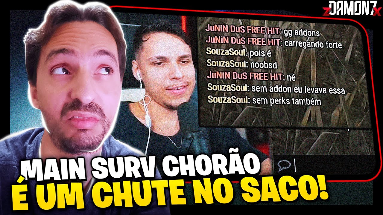 O SOUZASOUL n&atilde;o Teve pena do MAIN SURVIVOR CHOR&Atilde;O - REACT - Dead by Daylight