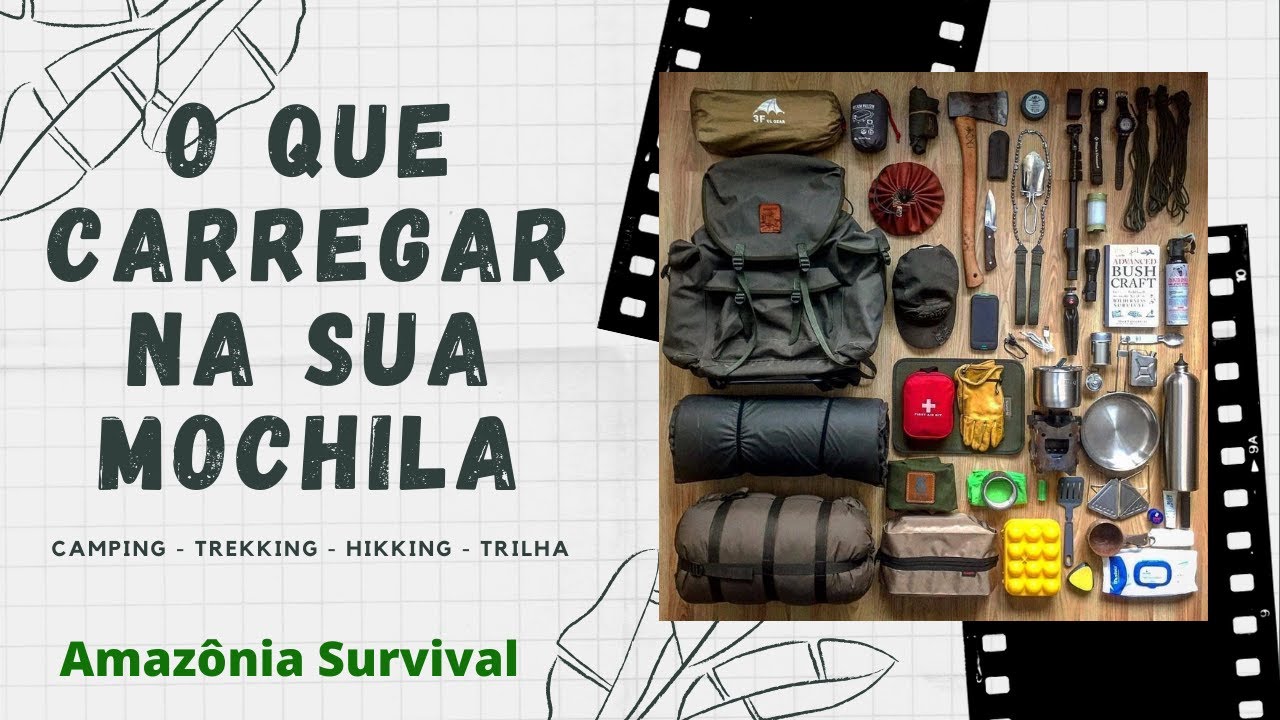 O que carregar na mochila  (Trilha - Caminhada - Trekking ) Kit básico/iniciante