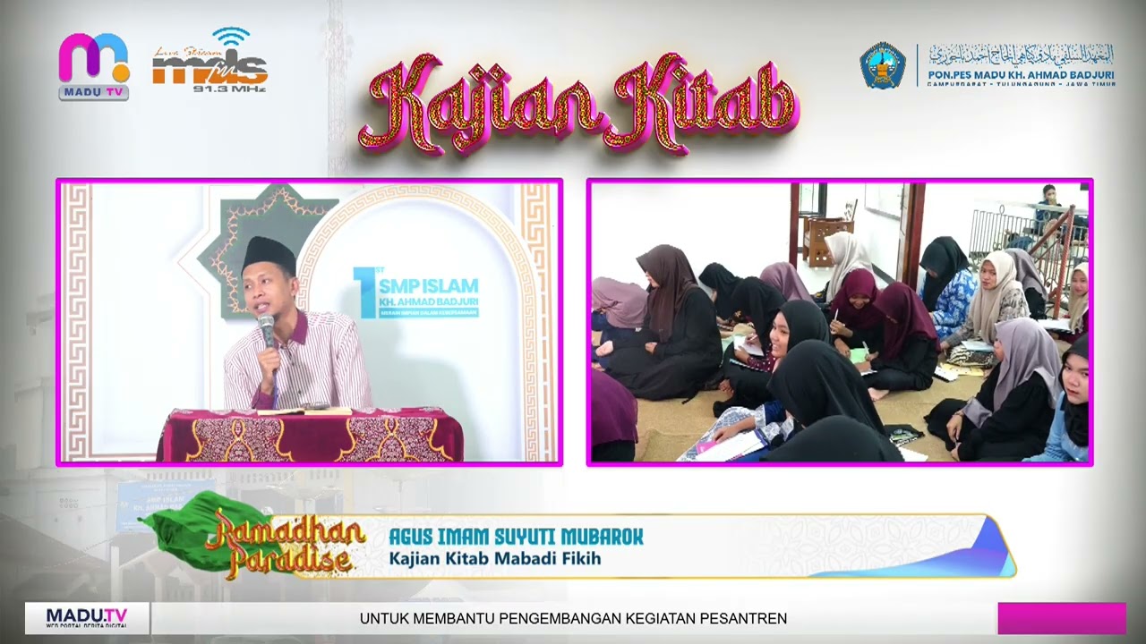 RAMADHAN PARADISE  Dasar   Dasar Ibadah yang Wajib Diketahui Kajian Kitab Mabadi Fikih Juz 1   21 Fe