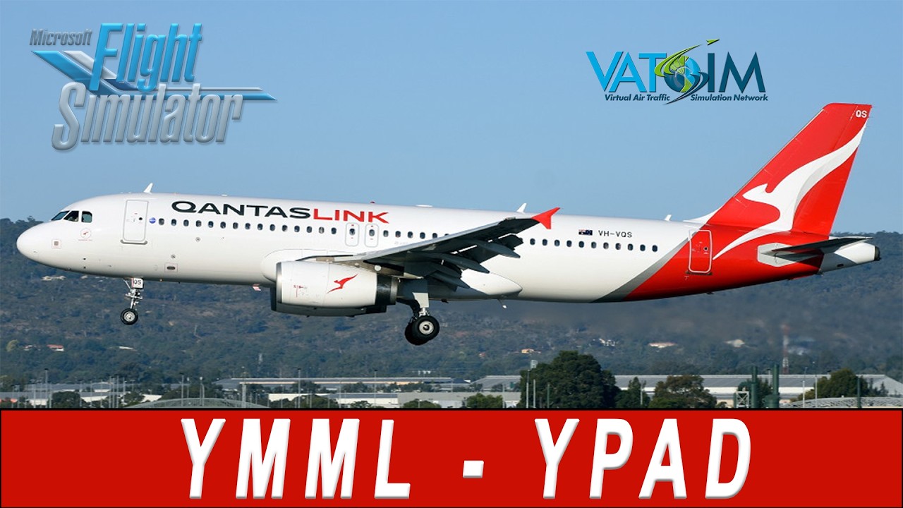 🔴 LIVE | VATSIM Australia | Fenix A320 QantasLink | YMML to YPAD | Full IFR Flight