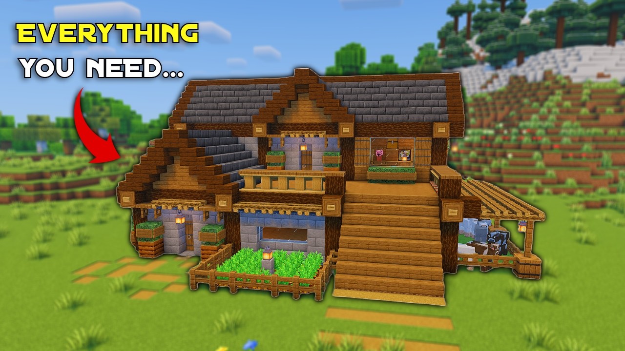 Minecraft: How to Build a Simple Spruce Starter House
