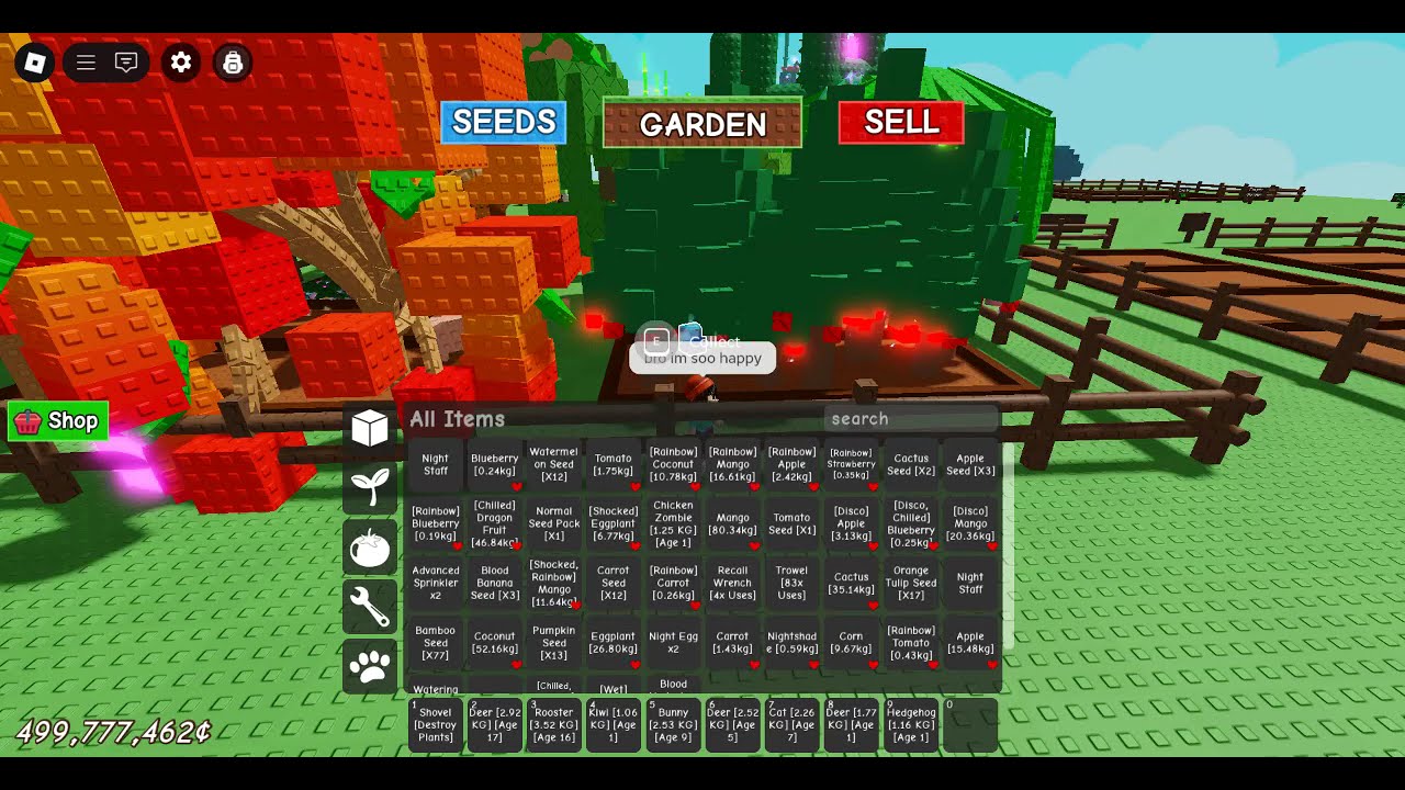 oof. old grow a garden....