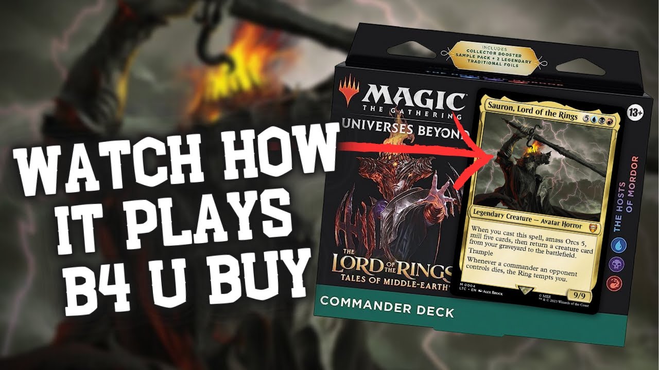 BEGINNERS GUIDE to Playing Hosts of Mordor | MTG Tales of Middle Earth | Saruman, The White Hand